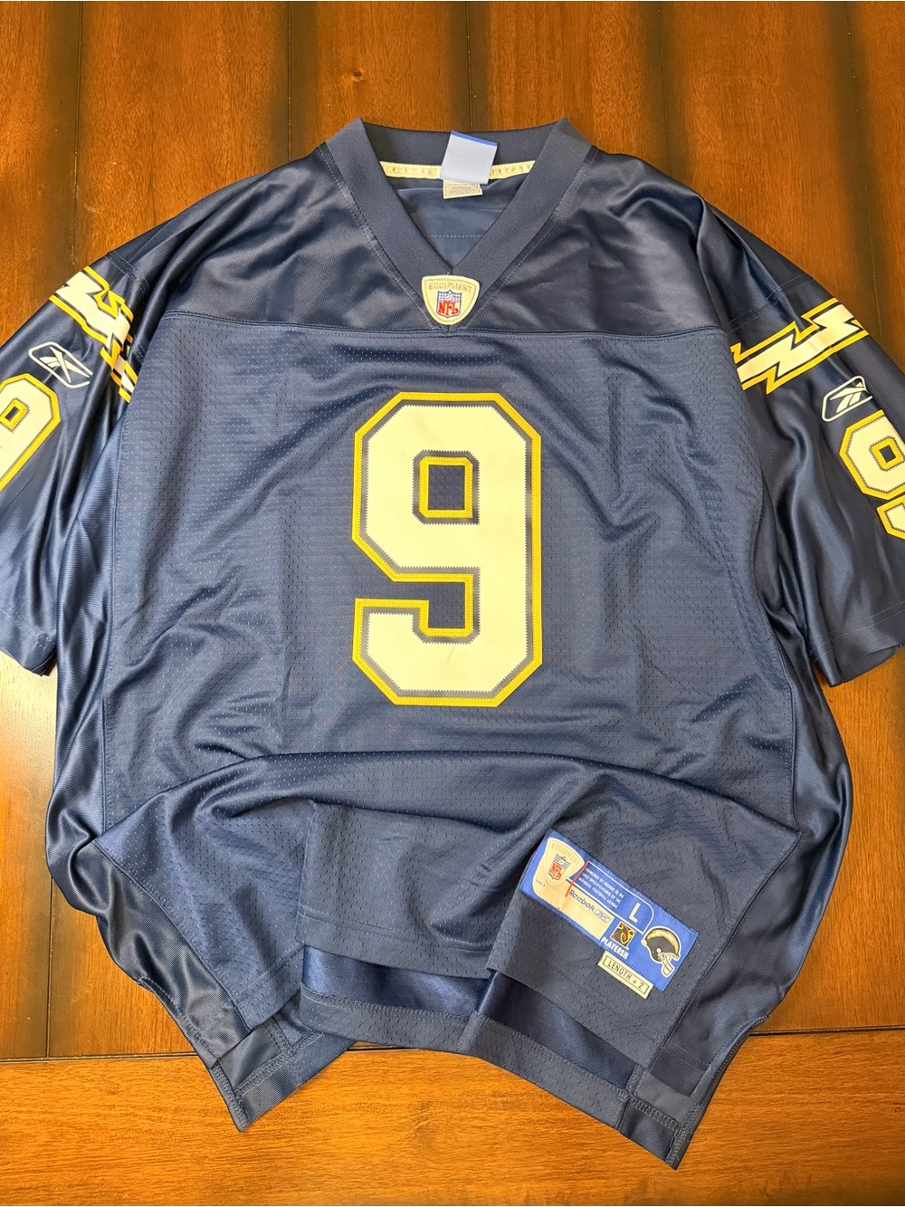RARE authentic Reebok San Diego Chargers Drew Brees Rookie NFL Jersey - Picture 8 of 8